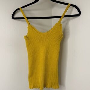 Honey Scalloped Tank Top with Lettuce Trim – Fashion Nova – Size Small